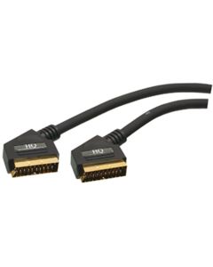 Scart Plug to Scart Plug Lead 10m, Gold Plated