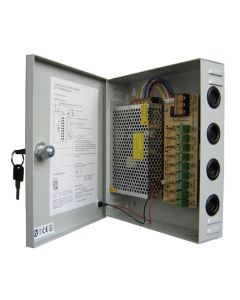 Power Supply 9Ch 12V 24A P.T.C Fuse