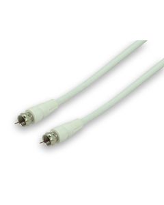 F-Connector Plug to F-Connector Plug Lead 20m White